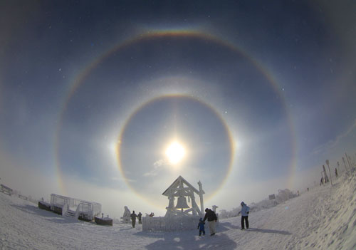 Double Sun halo